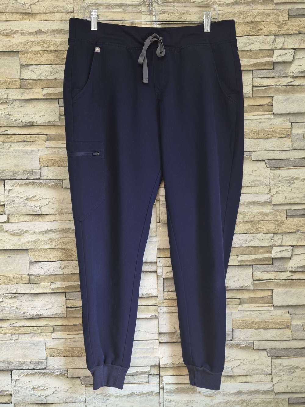FIGS Zamora Jogger Scrub Pants Women's Size Large Navy Blue Medical Uniform